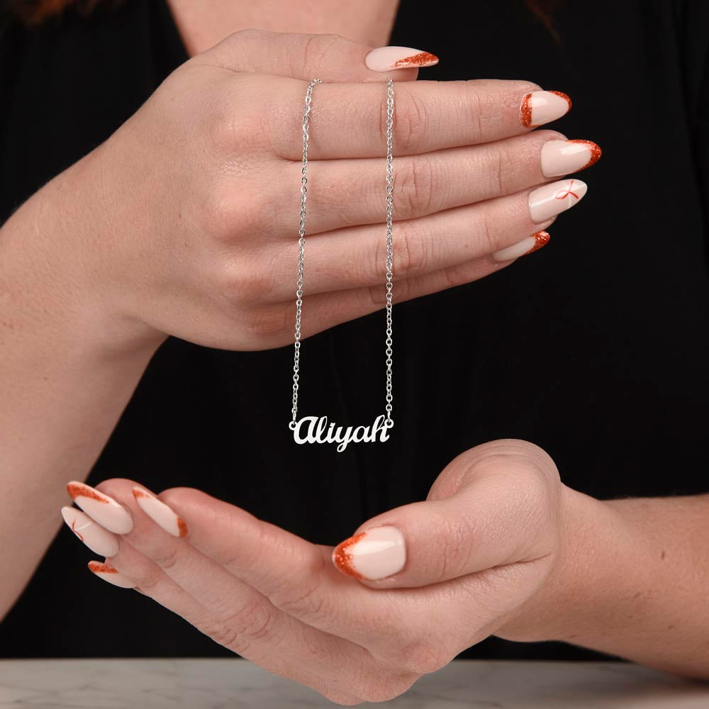 Personalized Cursive Name Necklace – Custom Gift for Loved Ones, Made in the USA