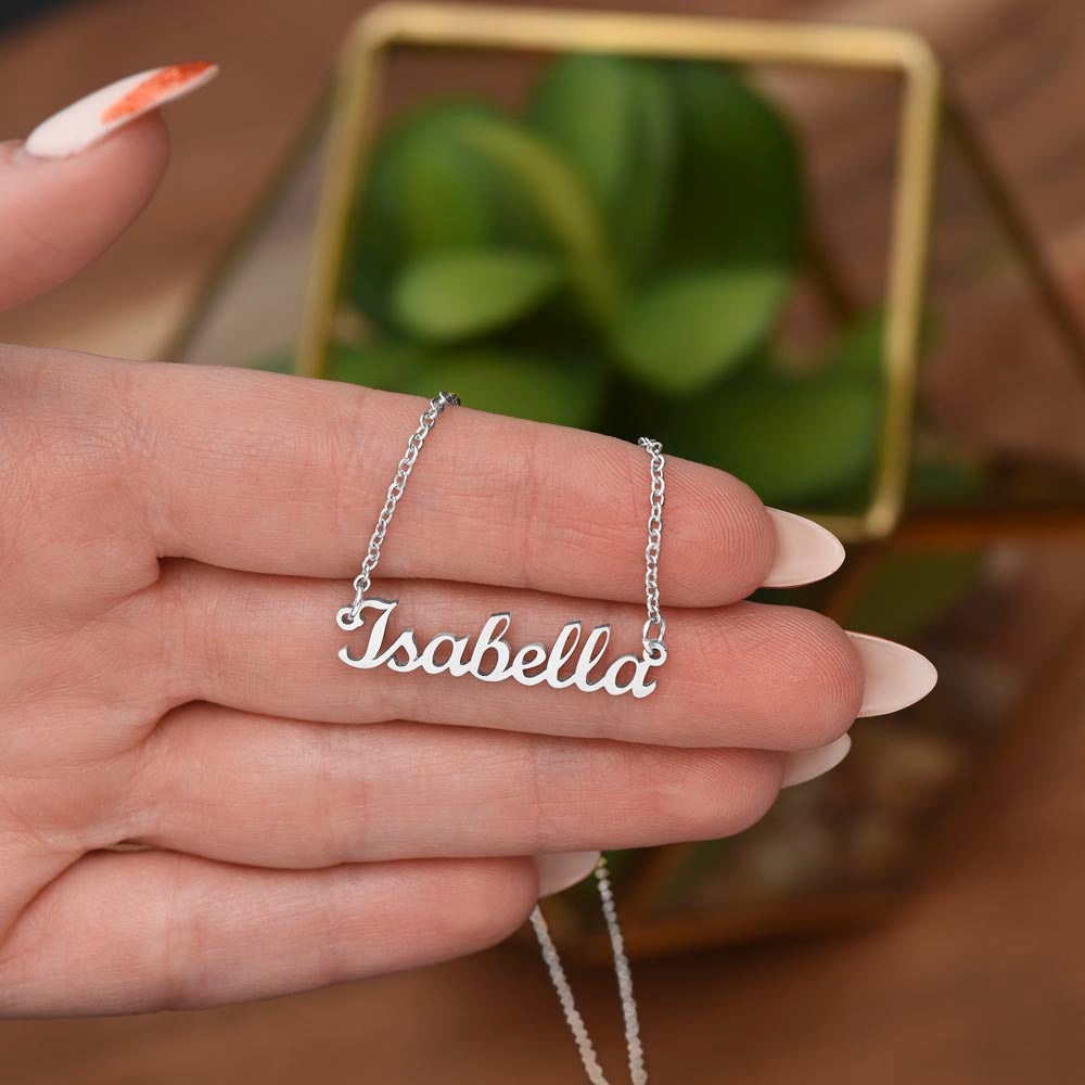 Personalized Cursive Name Necklace – Custom Gift for Loved Ones, Made in the USA