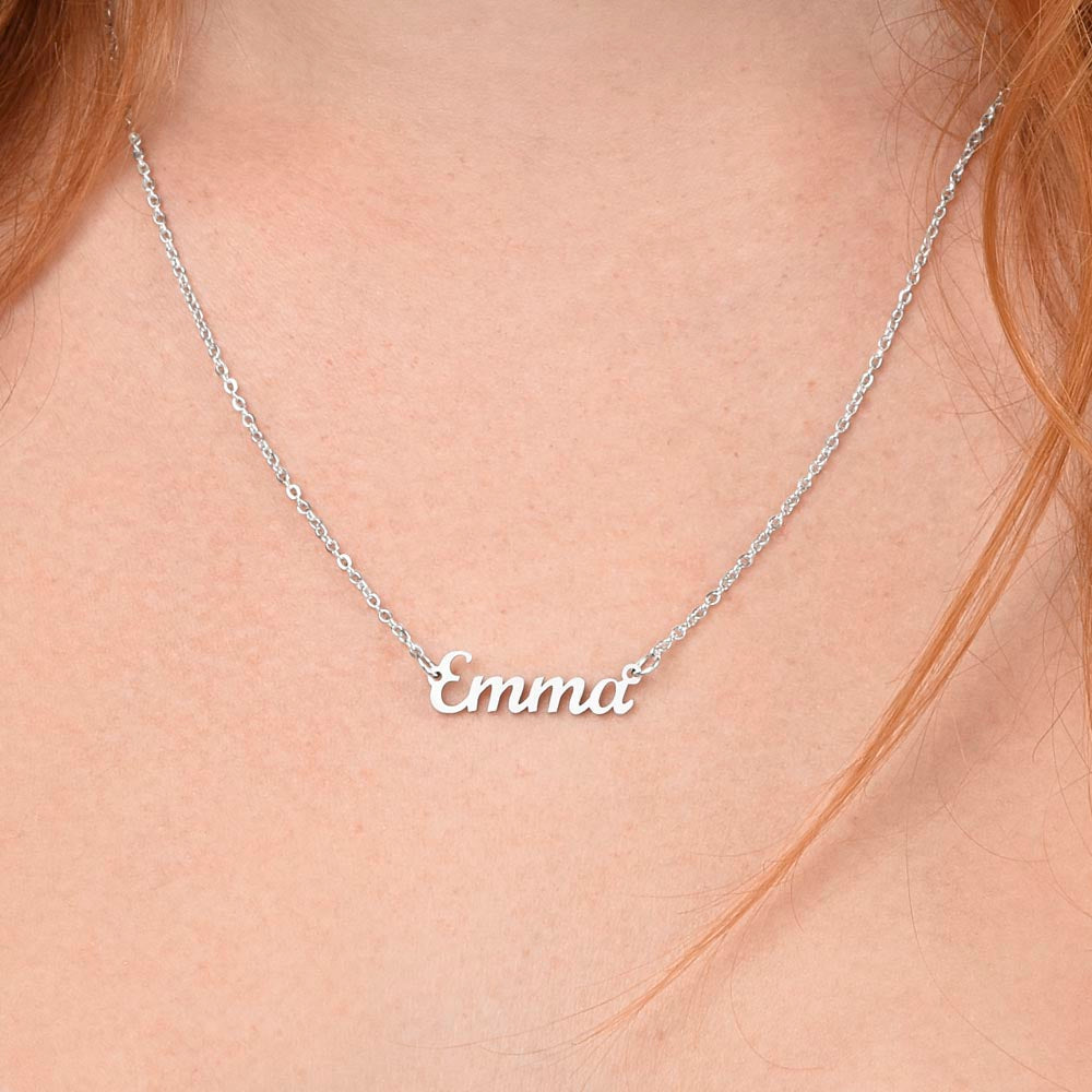 Personalized Cursive Name Necklace – Custom Gift for Loved Ones, Made in the USA