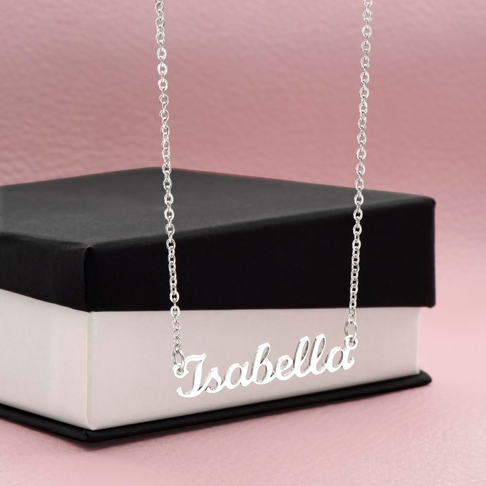 Personalized Cursive Name Necklace – Custom Gift for Loved Ones, Made in the USA