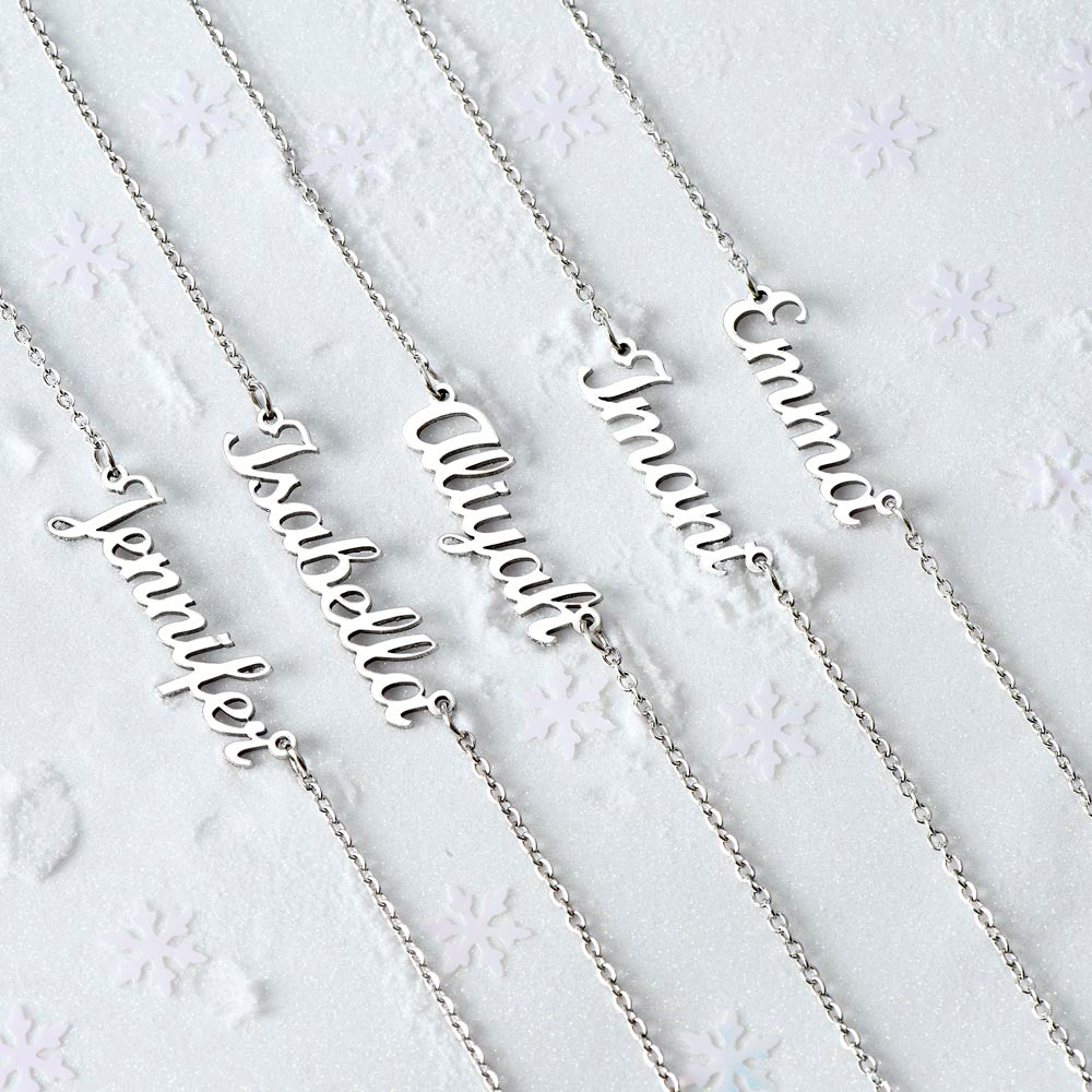 Personalized Cursive Name Necklace – Custom Gift for Loved Ones, Made in the USA