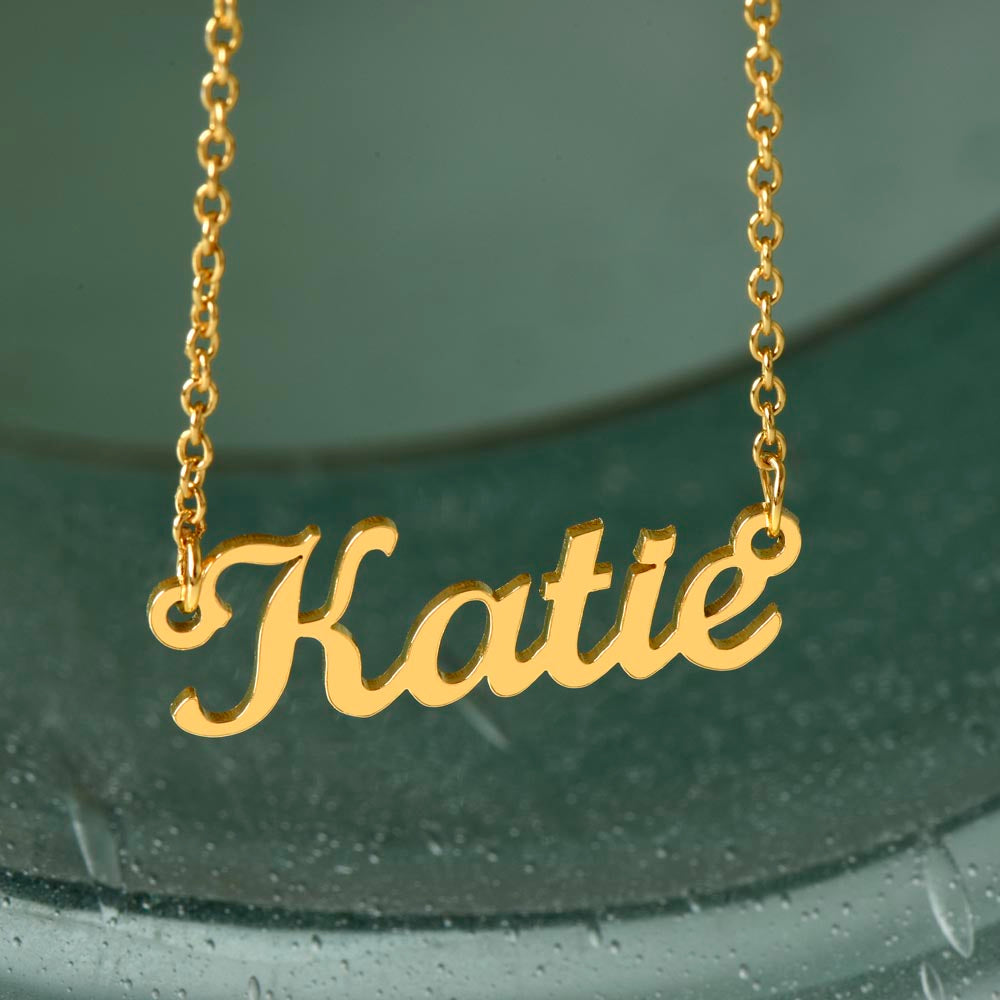 Personalized Cursive Name Necklace – Custom Gift for Loved Ones, Made in the USA