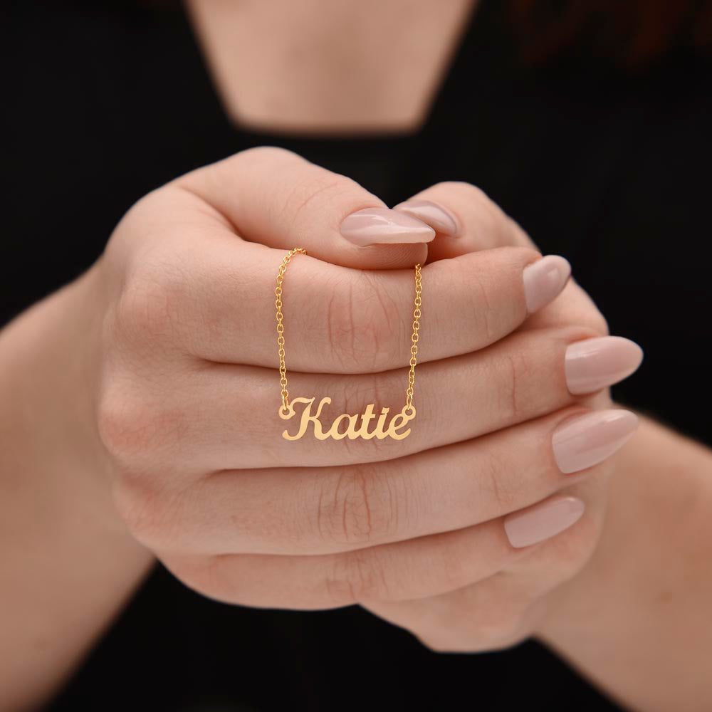 Personalized Cursive Name Necklace – Custom Gift for Loved Ones, Made in the USA