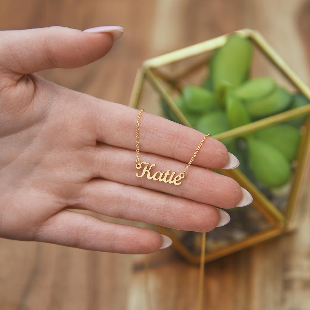 Personalized Cursive Name Necklace – Custom Gift for Loved Ones, Made in the USA