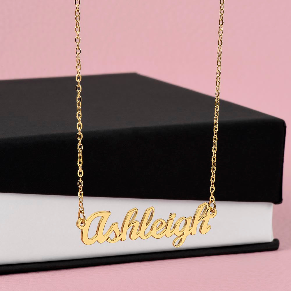 Personalized Cursive Name Necklace – Custom Gift for Loved Ones, Made in the USA