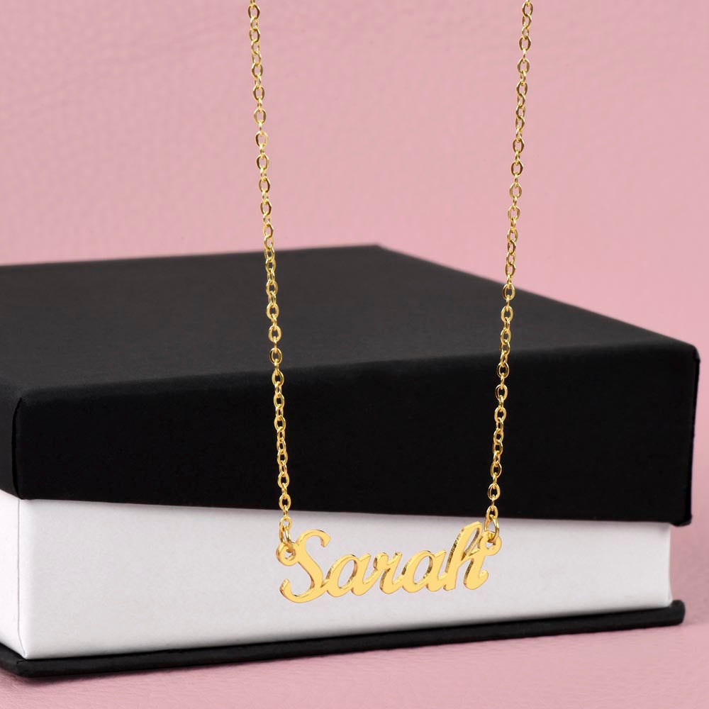 Personalized Cursive Name Necklace – Custom Gift for Loved Ones, Made in the USA