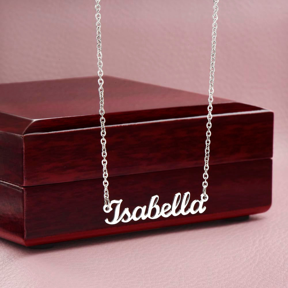 Personalized Cursive Name Necklace – Custom Gift for Loved Ones, Made in the USA