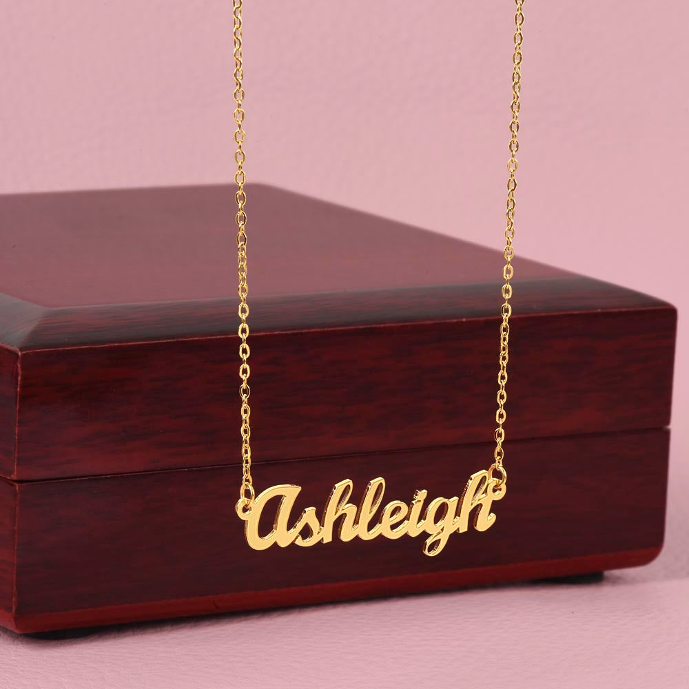 Personalized Cursive Name Necklace – Custom Gift for Loved Ones, Made in the USA