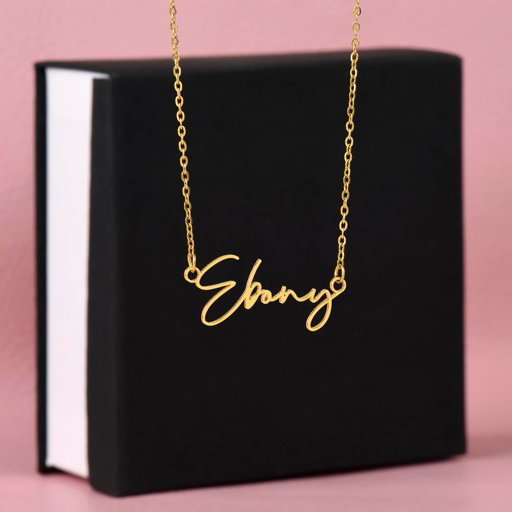 Personalized Signature Style Name Necklace – Custom Jewelry Gift for Women