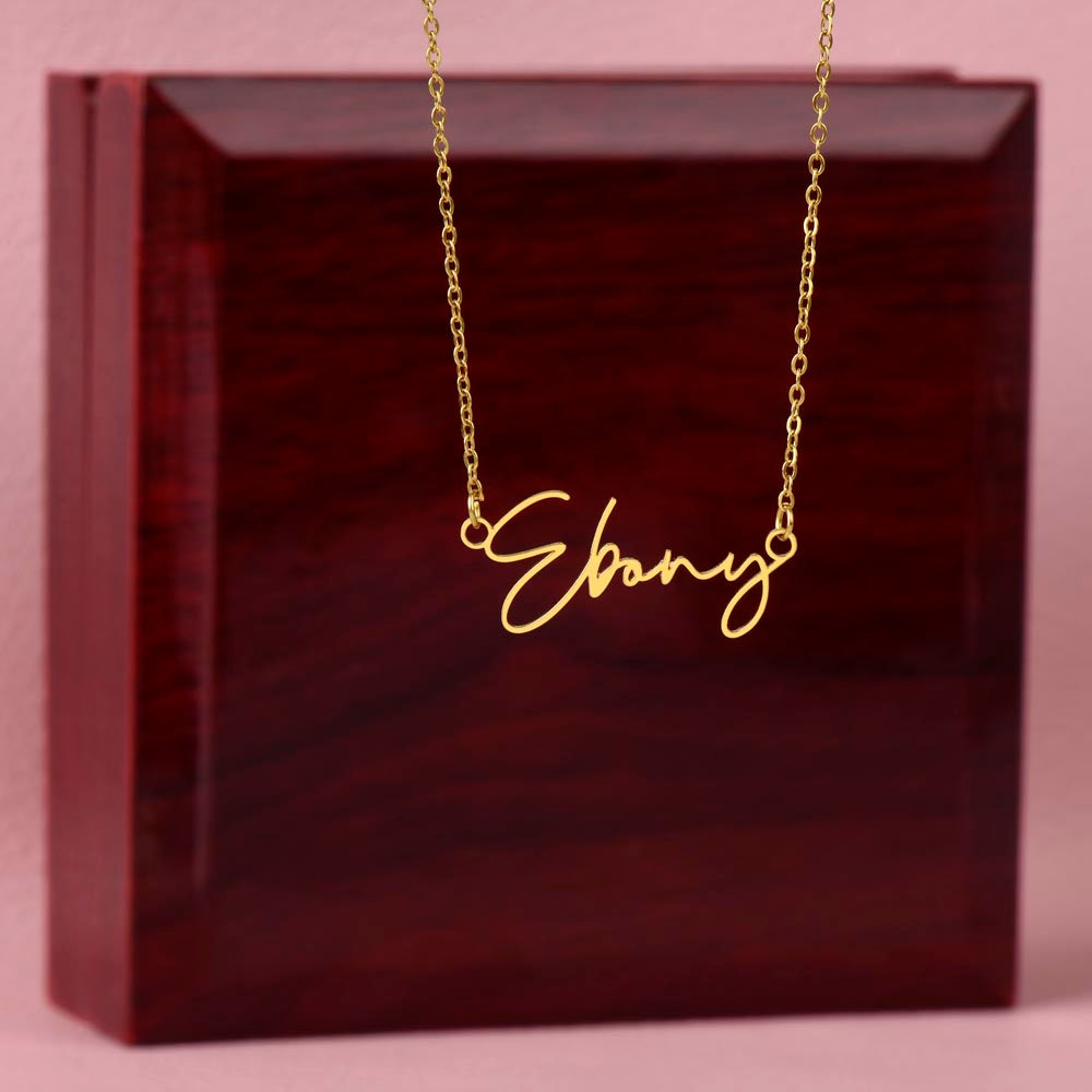 Personalized Signature Style Name Necklace – Custom Jewelry Gift for Women