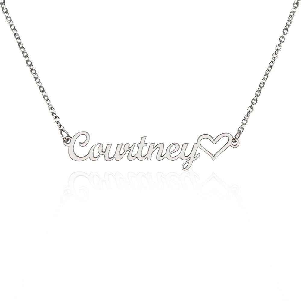 Personalized Heart Name Necklace – Custom Jewelry Gift for Women