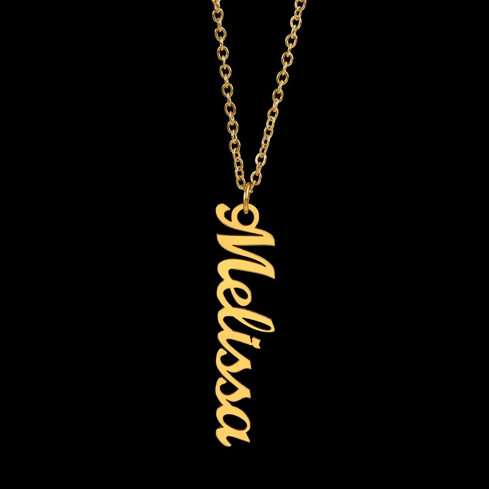 Personalized Vertical Name Necklace – A Thoughtful, Custom Gift for Any Occasion