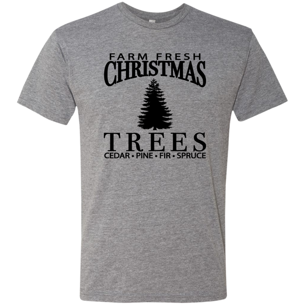 Farm Fresh Christmas Trees Triblend T-Shirt – Festive & Cozy for the Holidays!