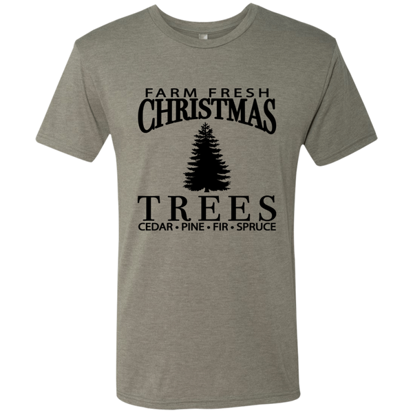 Farm Fresh Christmas Trees Triblend T-Shirt – Festive & Cozy for the Holidays!
