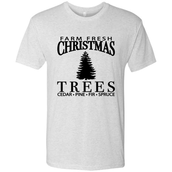 Farm Fresh Christmas Trees Triblend T-Shirt – Festive & Cozy for the Holidays!