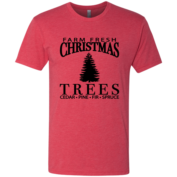 Farm Fresh Christmas Trees Triblend T-Shirt – Festive & Cozy for the Holidays!