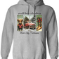 Vintage Small Town Christmas Gildan Hoodie – Personalized City & State Holiday Rustic Country Design