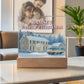 Personalized Family Christmas Vacation LED Light – Custom Holiday House Scene Acrylic Lamp Inspired by National Lampoon’s Christmas Vacation