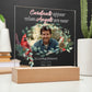 Personalized Cardinal Memorial LED Light – “Cardinals Appear When Angels Are Near” Acrylic Plaque with Custom Photo, Name & Dates | Sympathy, Christmas, or Remembrance Gift