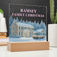 Personalized Family Christmas Vacation LED Light – Custom Holiday House Scene Acrylic Lamp Inspired by National Lampoon’s Christmas Vacation