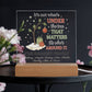 Personalized Charlie Brown Christmas Acrylic Light – Custom Family Name Holiday Gift – “It’s Not What’s Under the Tree” LED Lamp