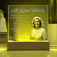 Personalized Memorial Acrylic Light – In Loving Memory Gift, Custom Photo Remembrance Lamp, Bereavement Sympathy Gift for Loss of Mom or Loved One