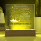 Personalized Charlie Brown Christmas Acrylic Light – Custom Family Name Holiday Gift – “It’s Not What’s Under the Tree” LED Lamp