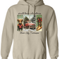 Vintage Small Town Christmas Gildan Hoodie – Personalized City & State Holiday Rustic Country Design