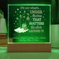 Personalized Charlie Brown Christmas Acrylic Light – Custom Family Name Holiday Gift – “It’s Not What’s Under the Tree” LED Lamp