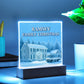 Personalized Family Christmas Vacation LED Light – Custom Holiday House Scene Acrylic Lamp Inspired by National Lampoon’s Christmas Vacation