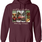 Vintage Small Town Christmas Gildan Hoodie – Personalized City & State Holiday Rustic Country Design