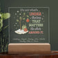 Personalized Charlie Brown Christmas Acrylic Light – Custom Family Name Holiday Gift – “It’s Not What’s Under the Tree” LED Lamp