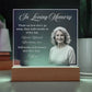 Personalized Memorial Acrylic Light – In Loving Memory Gift, Custom Photo Remembrance Lamp, Bereavement Sympathy Gift for Loss of Mom or Loved One