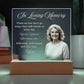 Personalized Memorial Acrylic Light – In Loving Memory Gift, Custom Photo Remembrance Lamp, Bereavement Sympathy Gift for Loss of Mom or Loved One