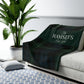 Personalized Green & Navy Tartan Christmas Blanket – Ralph Lauren Style Plaid Throw with Family Name | Custom Sherpa or Fleece Blanket (50x60 or 60x80)