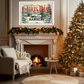 Personalized Thomas Kinkade-Style Christmas Canvas – Custom Holiday Decor