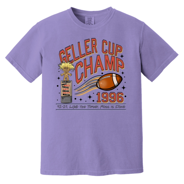 Friends Geller Cup Champion Comfort Colors T-Shirt – Perfect for Thanksgiving and Football Season!