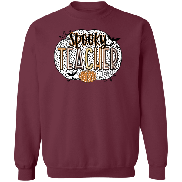 Spooky Teacher Crewneck Sweatshirt – Perfect for Fall Fun in the Classroom