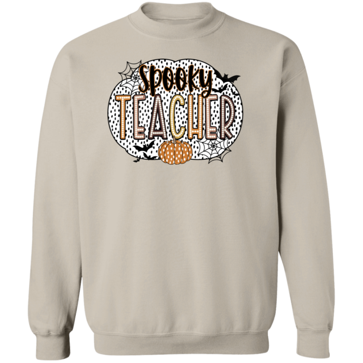 Spooky Teacher Crewneck Sweatshirt – Perfect for Fall Fun in the Classroom