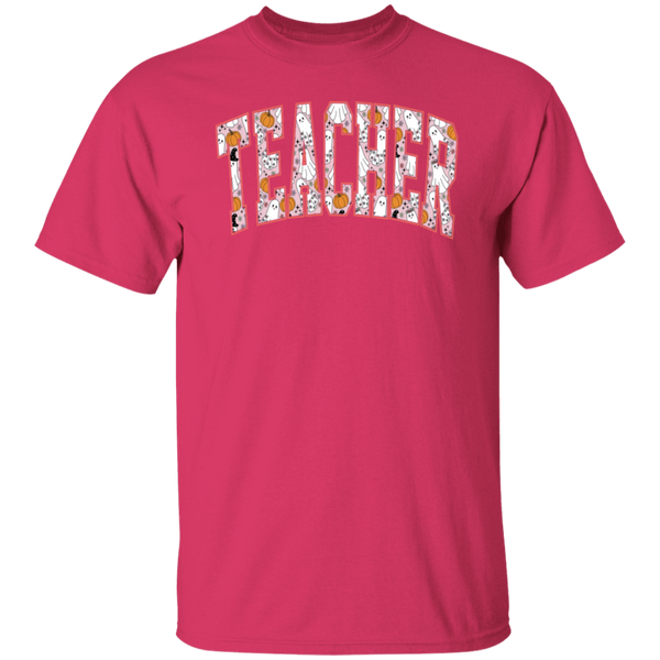 Trendy Halloween Fall T-Shirt – Perfect for Spooky Teachers!