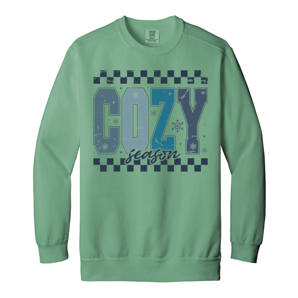 Cozy Season Crewneck Sweatshirt – Comfort Colors | Winter Fashion | Unisex Warm & Comfy Gift