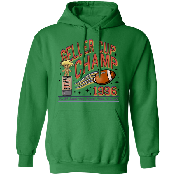 Friends Geller Cup Champion Gildan Hoodie – Perfect for Thanksgiving and Football Season!