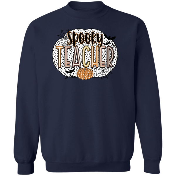 Spooky Teacher Crewneck Sweatshirt – Perfect for Fall Fun in the Classroom