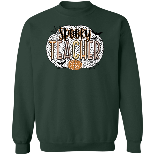 Spooky Teacher Crewneck Sweatshirt – Perfect for Fall Fun in the Classroom