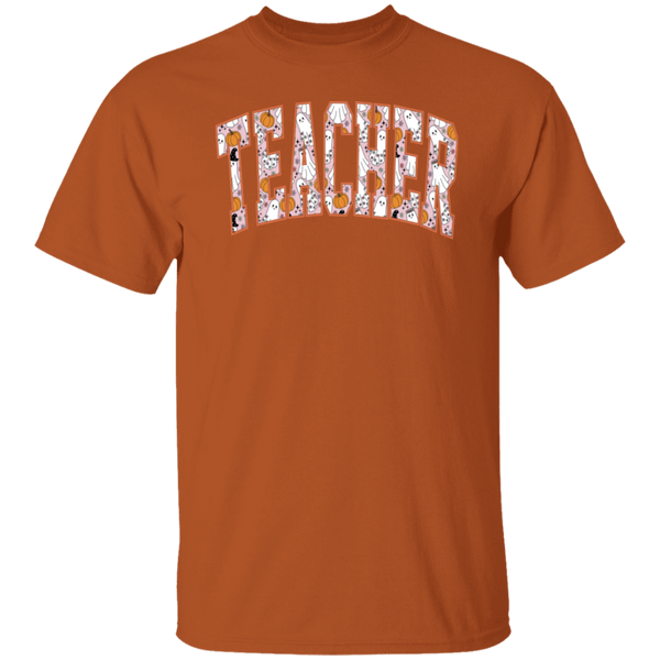 Trendy Halloween Fall T-Shirt – Perfect for Spooky Teachers!