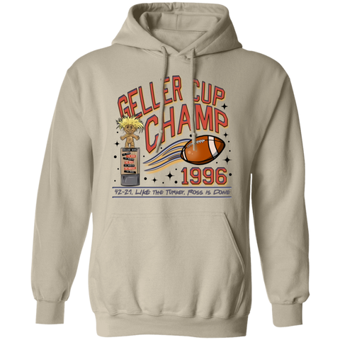 Friends Geller Cup Champion Gildan Hoodie – Perfect for Thanksgiving and Football Season!