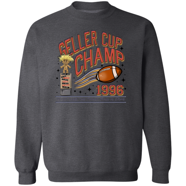 Friends Geller Cup Champion Gildan Pullover Sweatshirt – Cozy Throwback for Thanksgiving and Football Season!