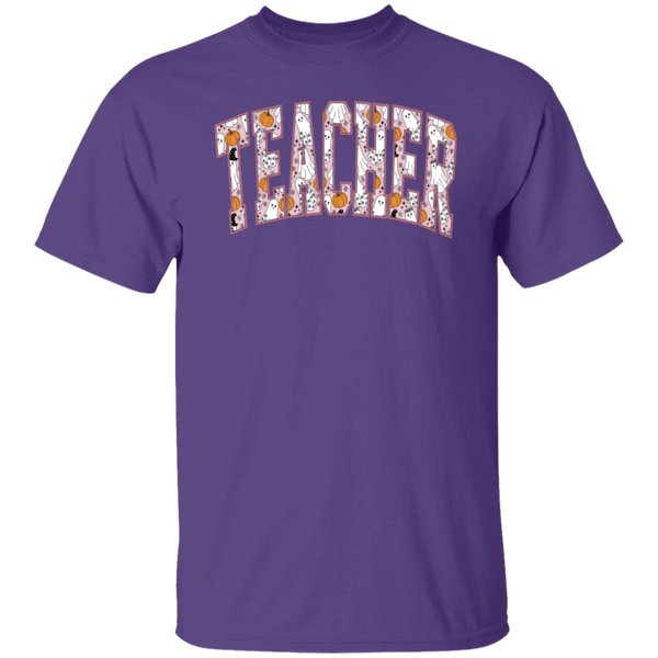 Trendy Halloween Fall T-Shirt – Perfect for Spooky Teachers!