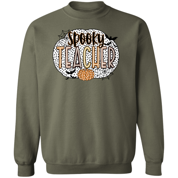 Spooky Teacher Crewneck Sweatshirt – Perfect for Fall Fun in the Classroom