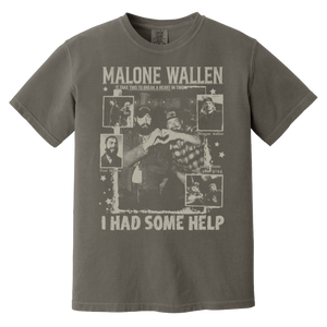 Vintage 'I Had Some Help' Comfort Colors T-Shirt – Post Malone & Morgan Wallen Country Music Inspired Apparel